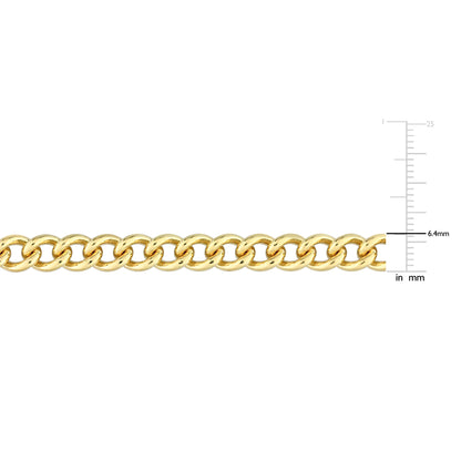 10MM Curb link anklet 18K gold plated
