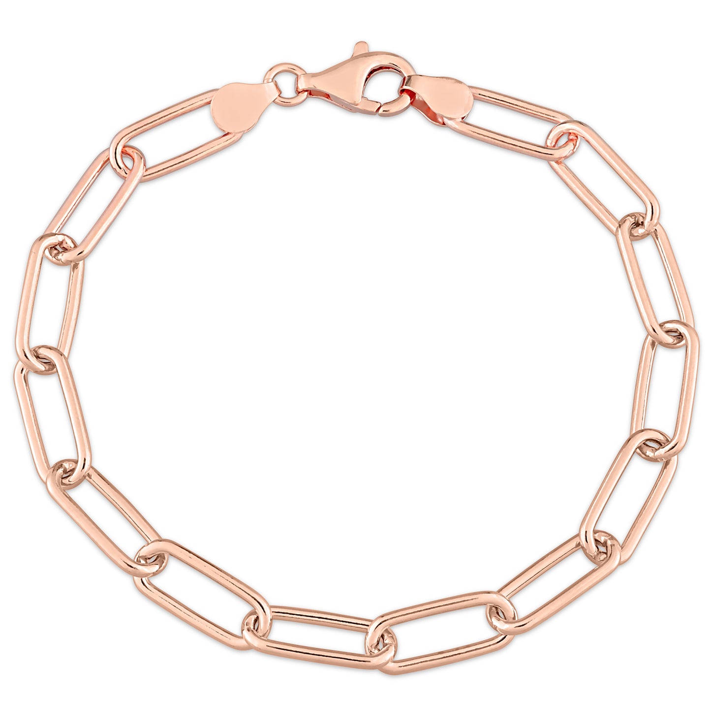 6MM Silver Paperclip Bracelet