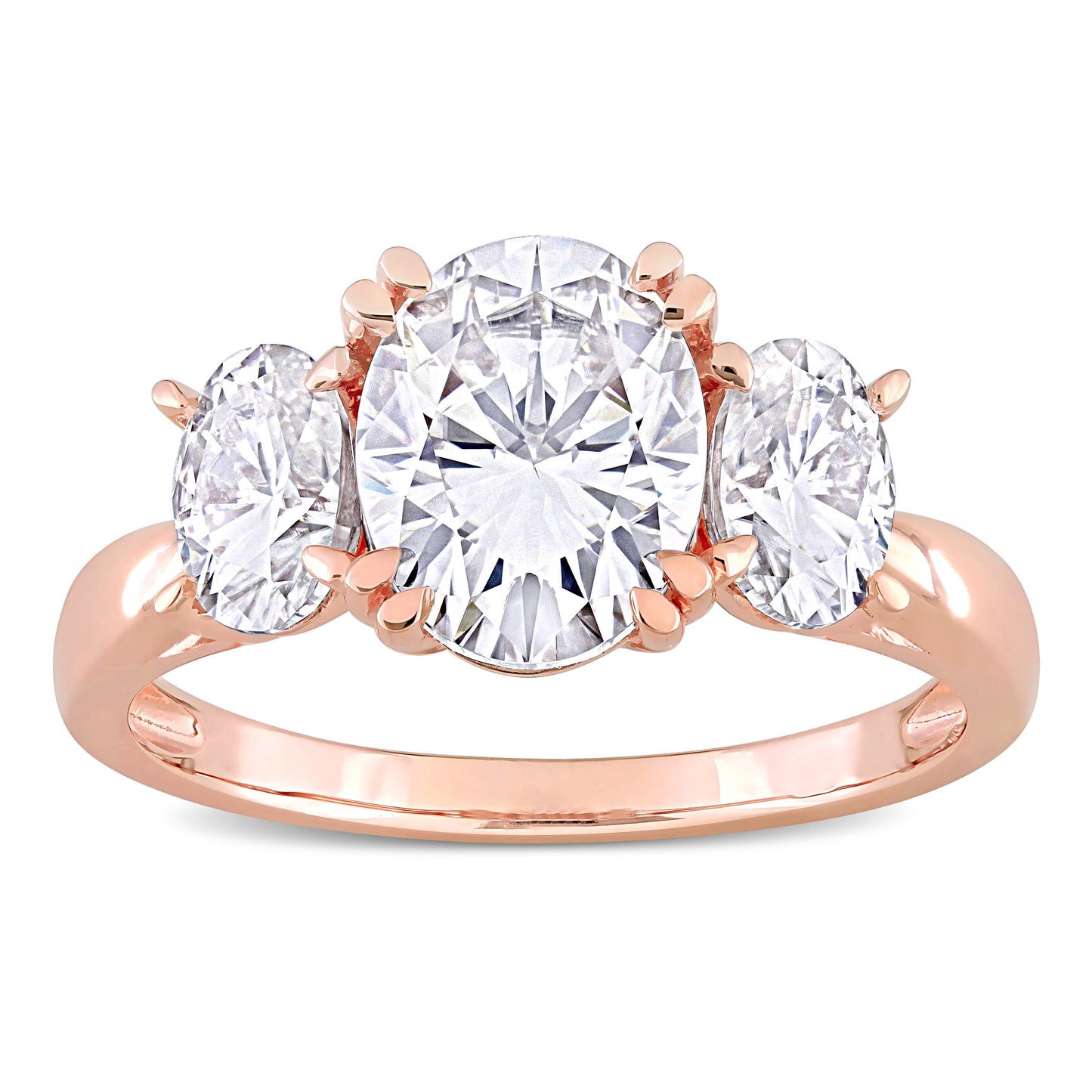 3 CT DEW Created Moissanite Engagement Ring 10k Gold