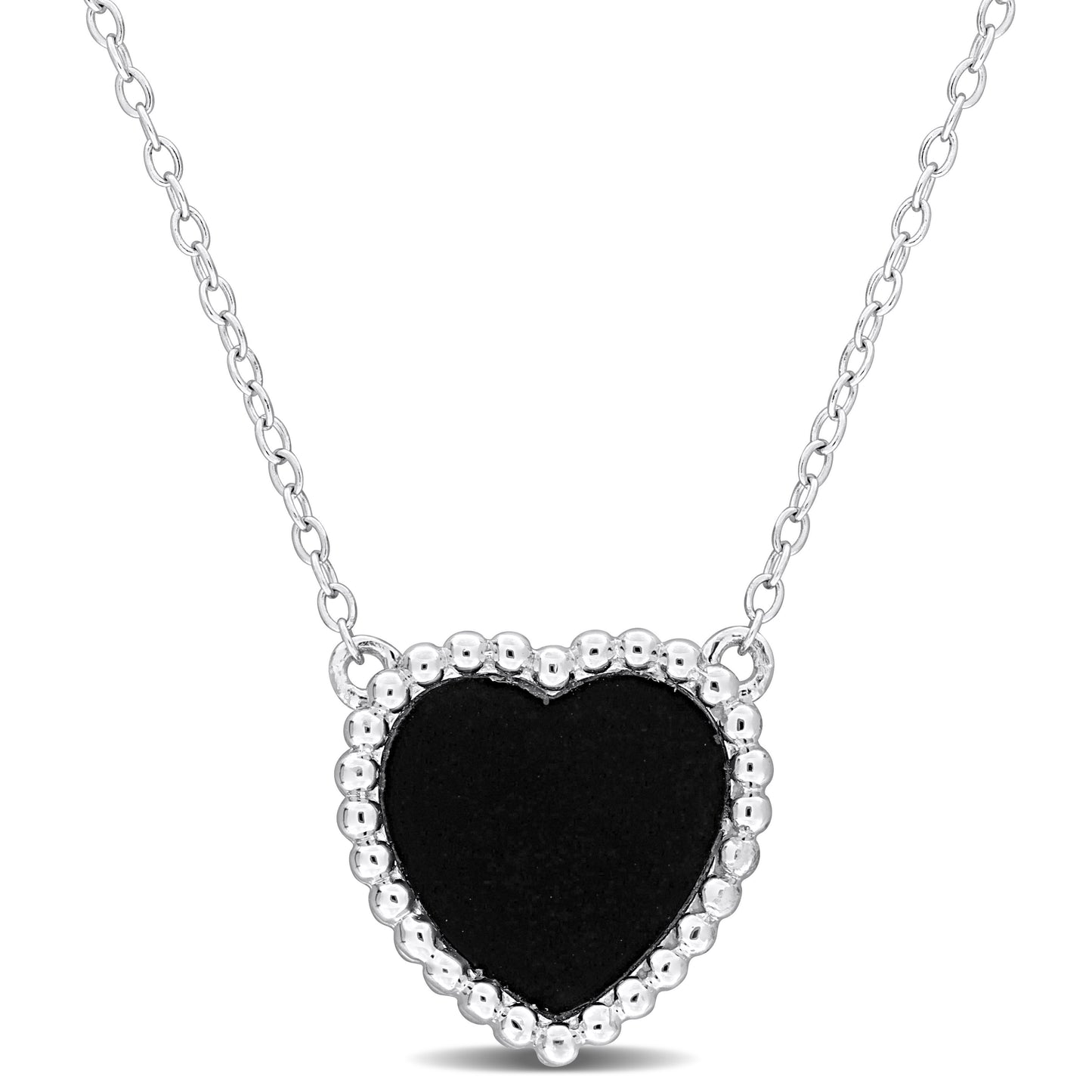 5 CT TGW Pink Opal Necklace With Chain Pink Silver Length (inches): 17