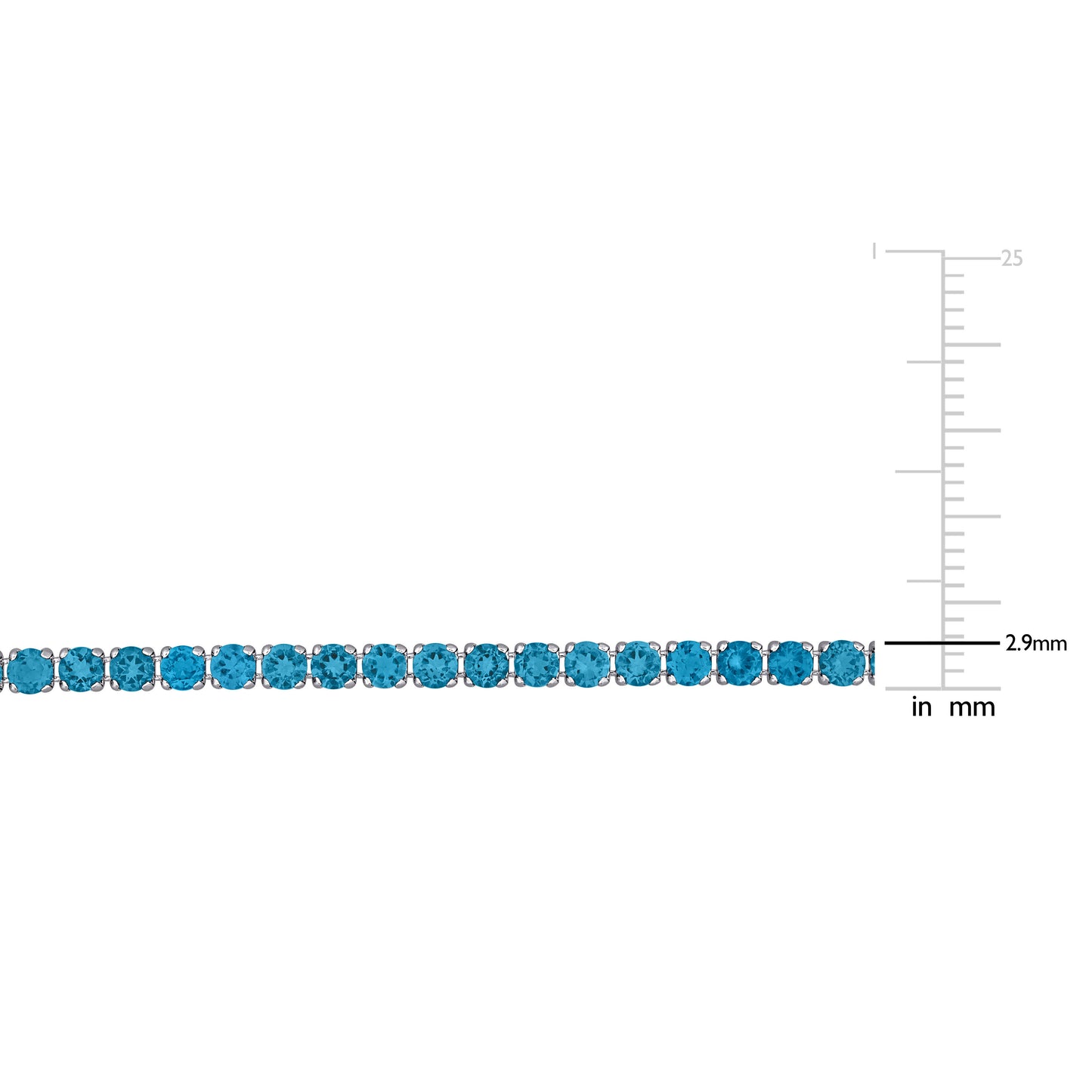 Blue Topaz Tennis Bracelet