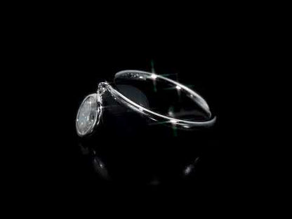 Moissanite Drop Ring