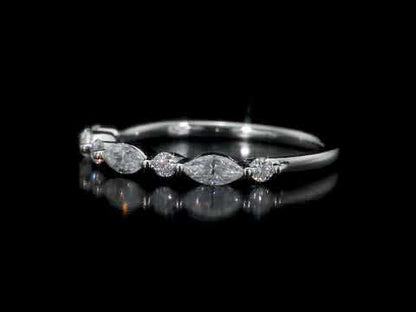 1/2 ct Dew created moissanite-white fashion ring silver
