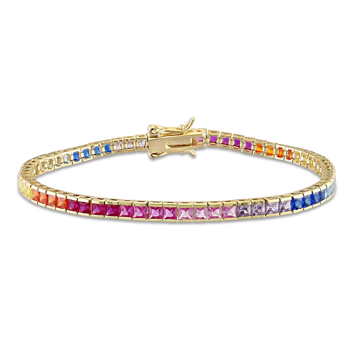 Multi Color Cubic Zirconia Tennis Bracelet