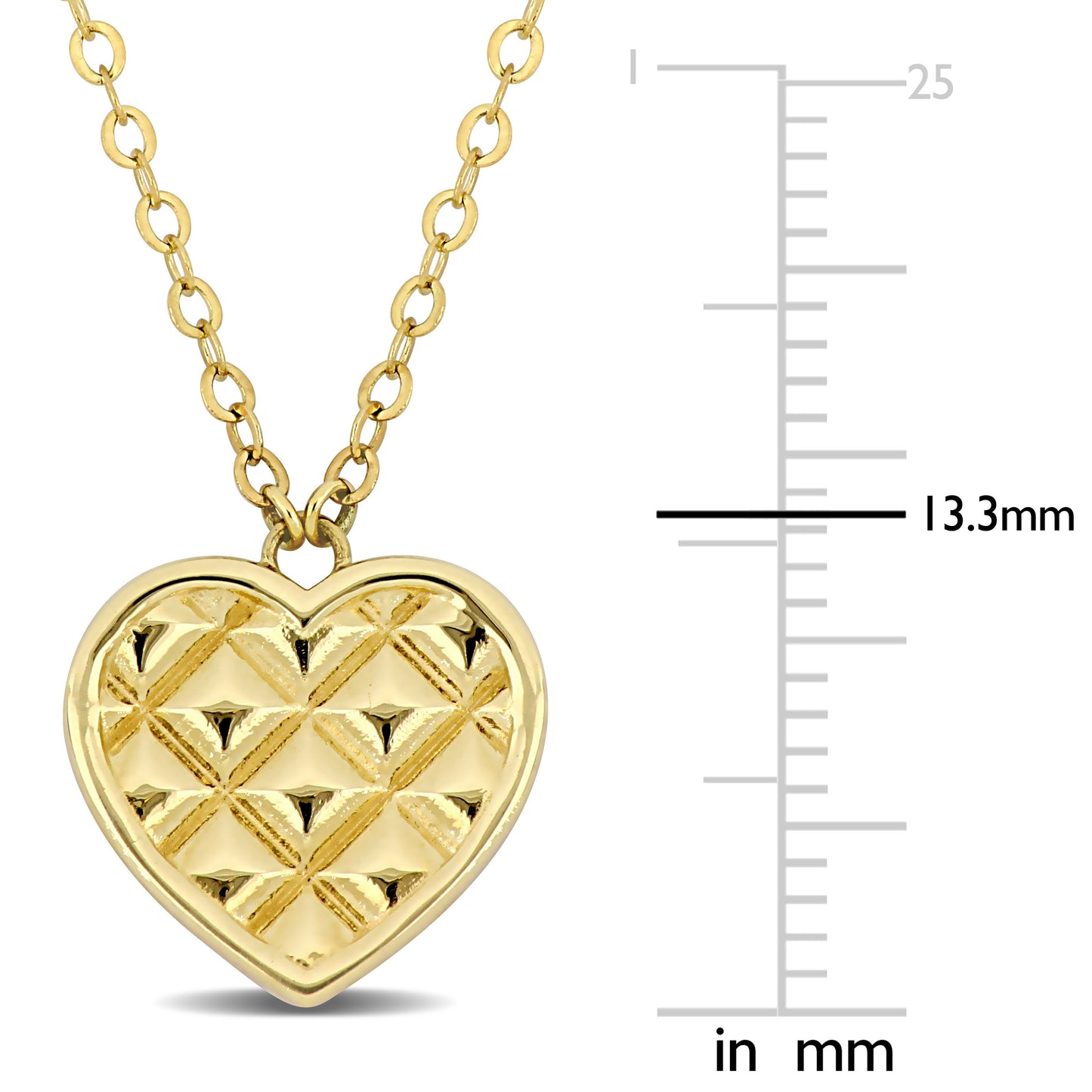 10k Yellow Gold Heart Necklace