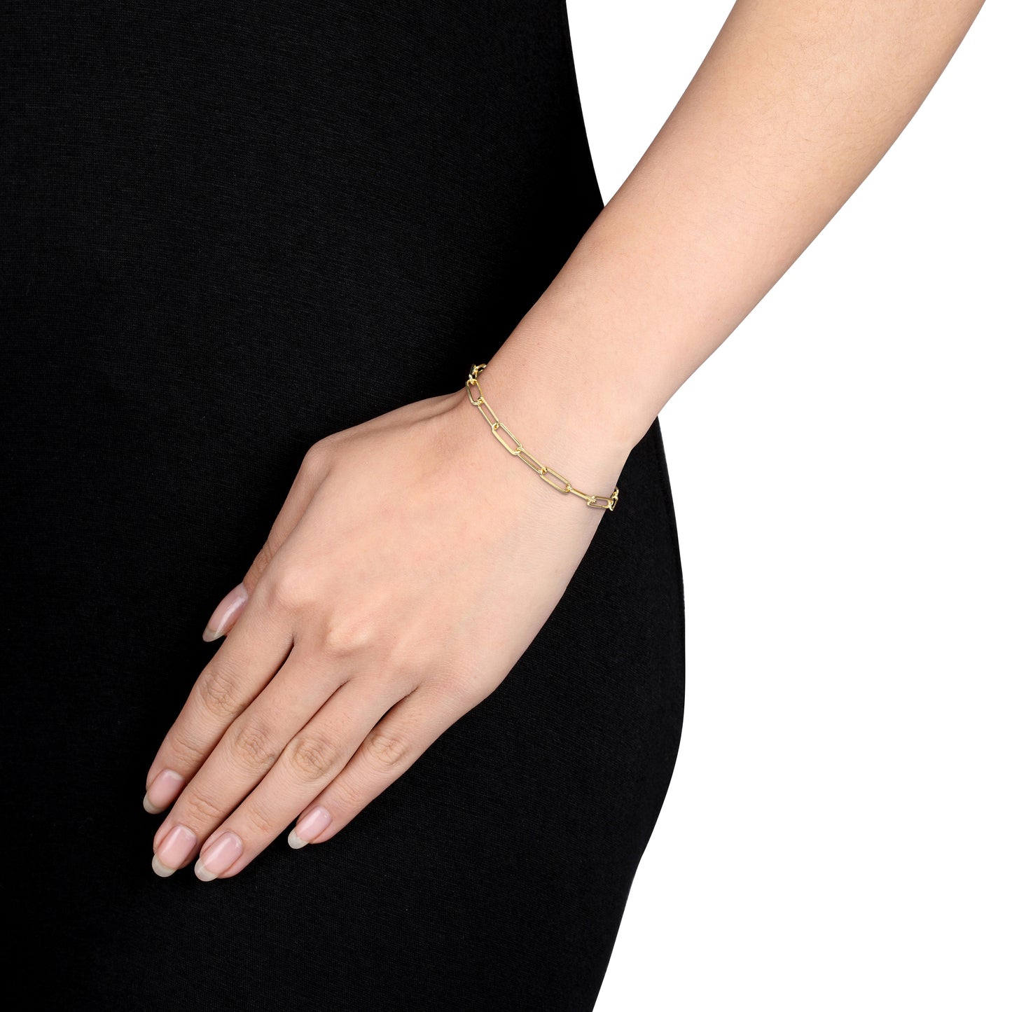 5MM Diamond cut paperclip bracelet