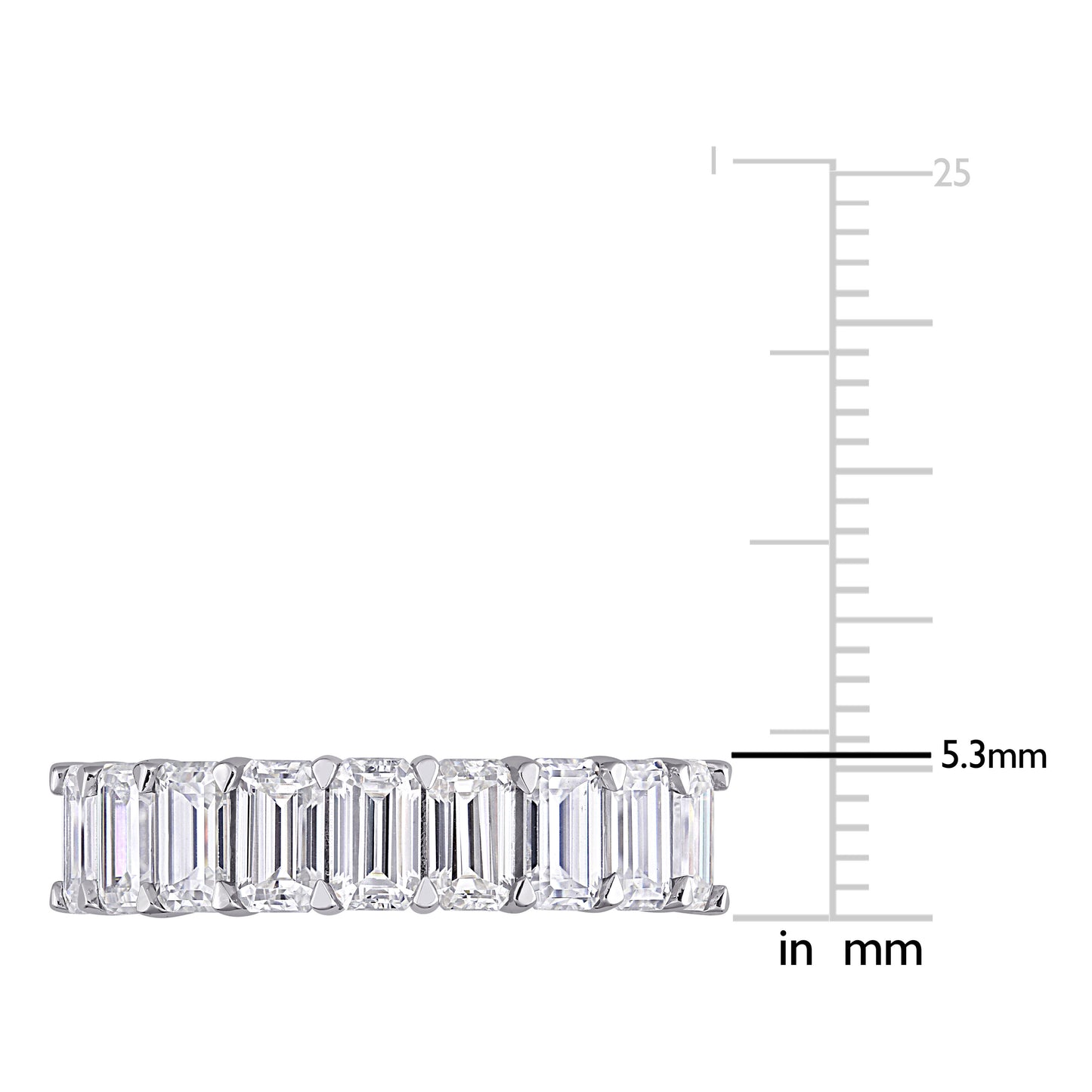 2 3/4 CT DEW Created Moissanite-White Fashion Ring 10k White Gold