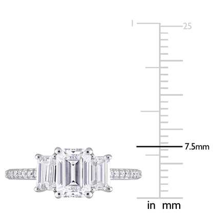 1 3/4 CT DEW Created Moissanite-White Fashion Ring 10k White Gold