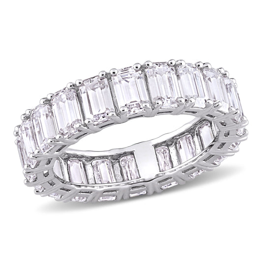 6 CT DEW Created Moissanite-White Fashion Ring 14k White Gold