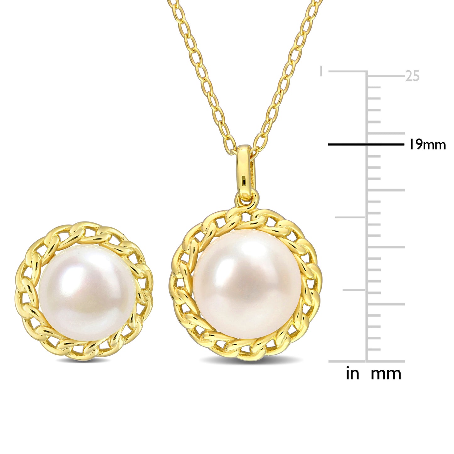 Pearl fashion Earrings & Pendant set