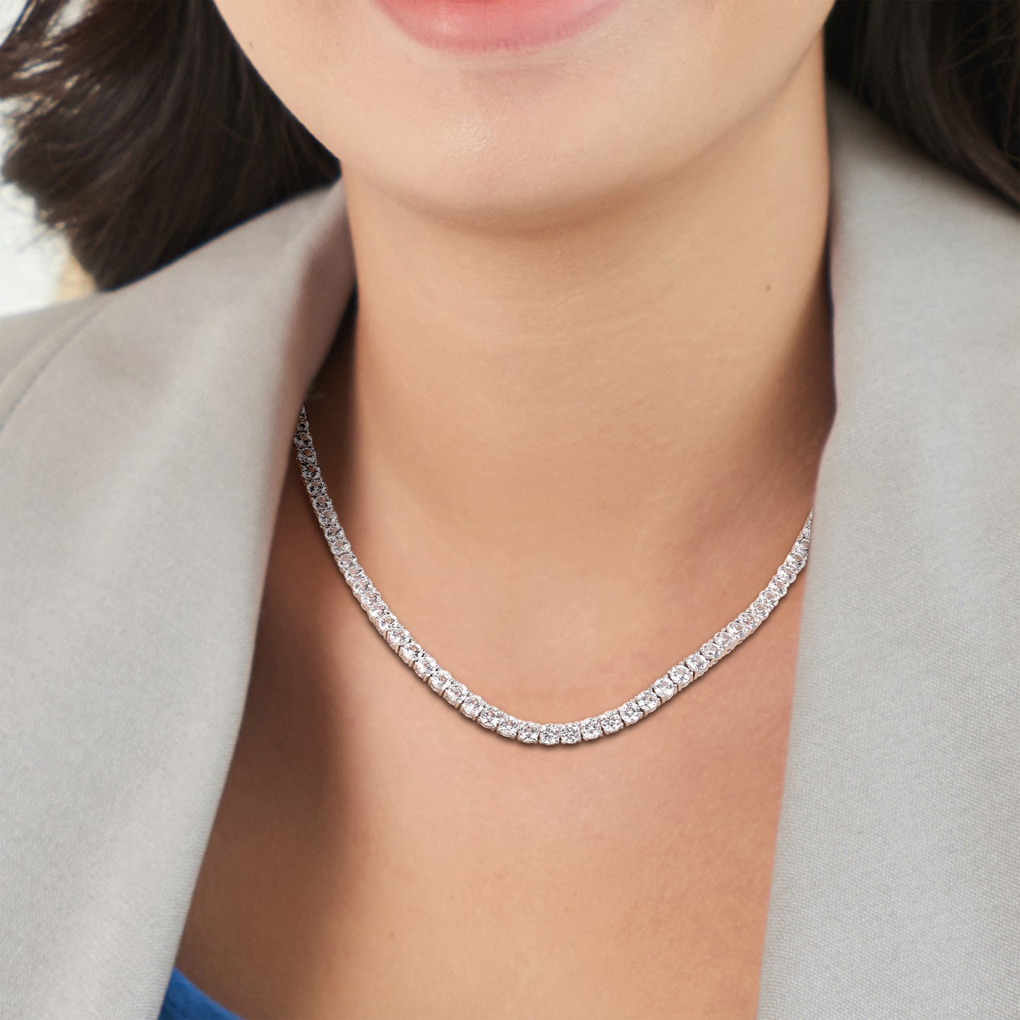 Moissanite Tennis Necklace