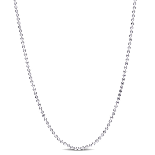 Silver 1.5MM Ball Chain Necklace w/ Lobster Clasp LENGTH (INCHES): 16