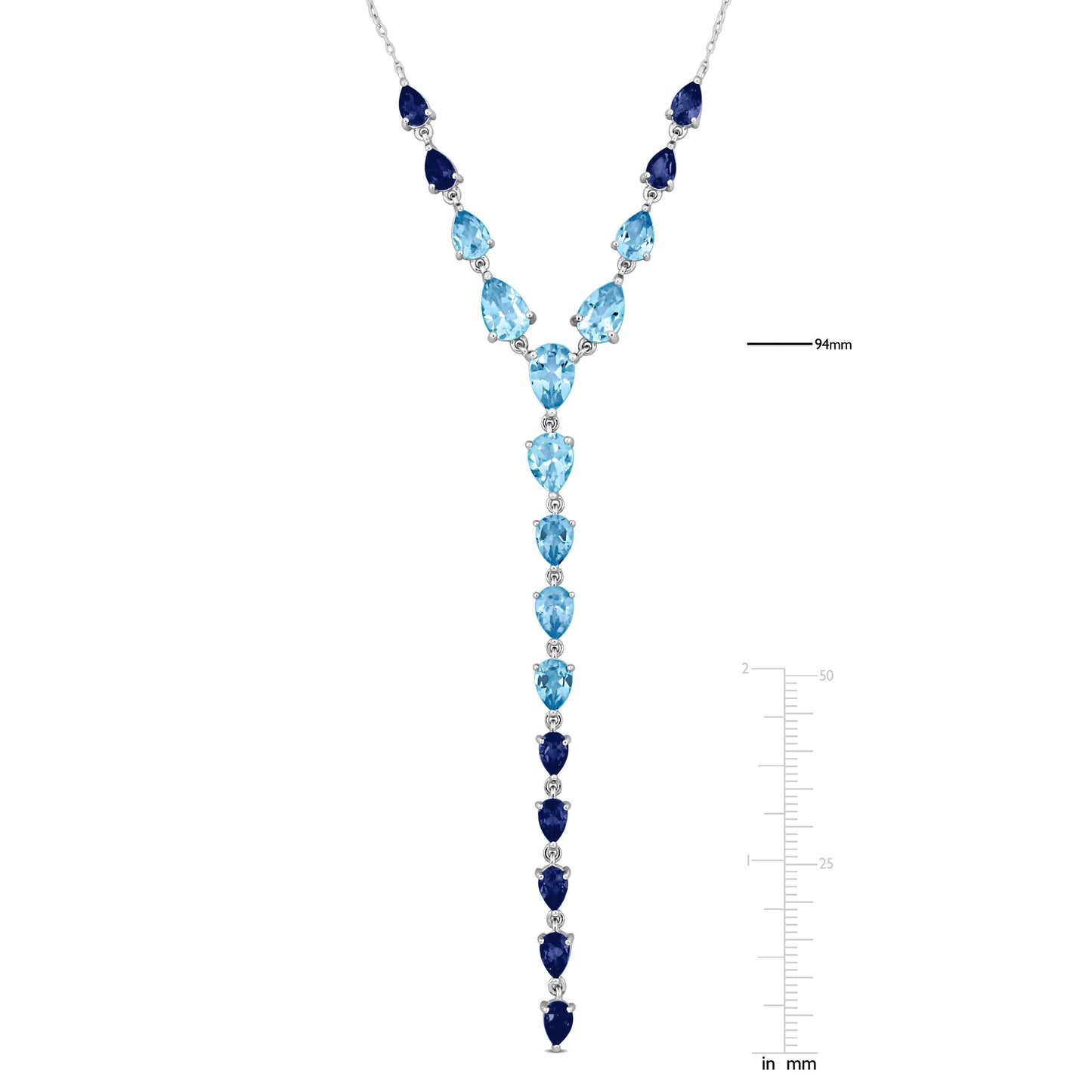 Sky London & Swiss Blue Topaz Drop Necklace