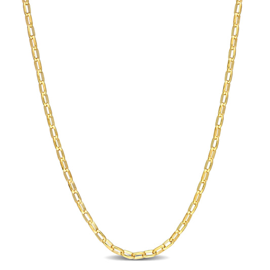 2.1MM Diamond cut Rolo chain necklace 20”