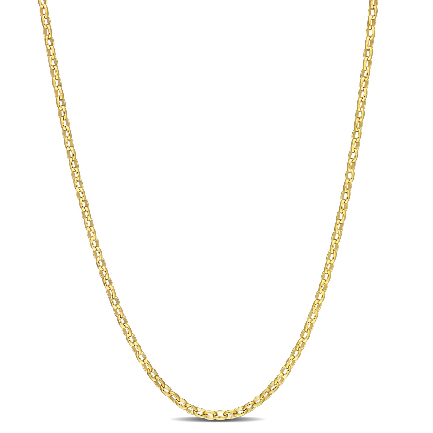 1.85MM Rolo chain necklace 16”
