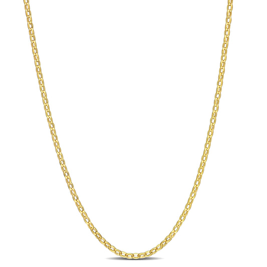1.85MM Rolo chain necklace 16”