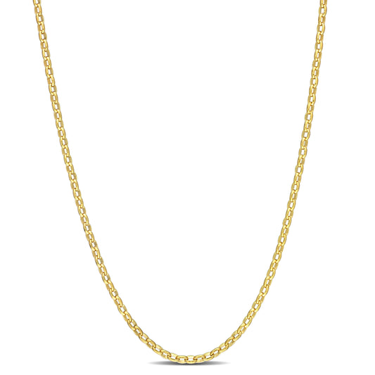 1.85MM Rolo chain necklace 18”
