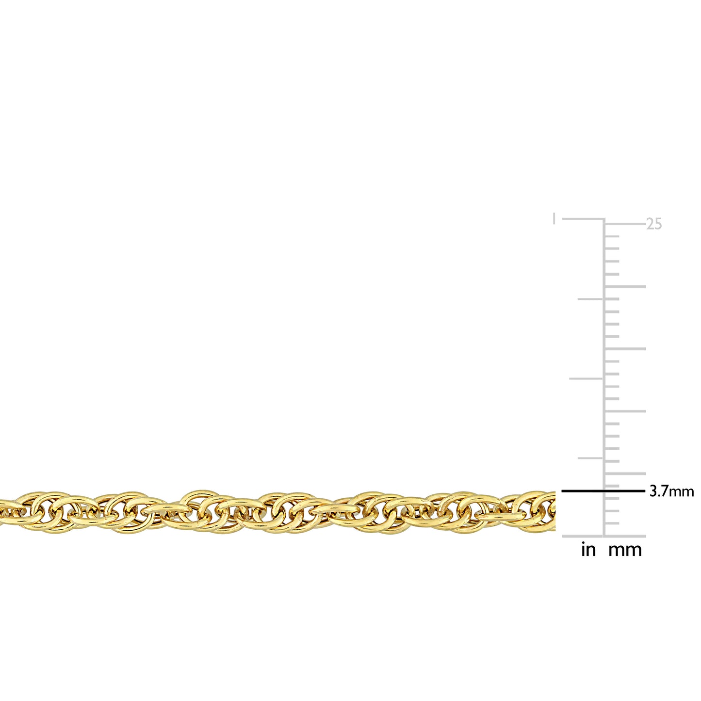 SILVER YELLOW 3.7MM SINGAPORE NECKLACE W/ LOBSTER CLASP LENGTH (INCHES): 24
