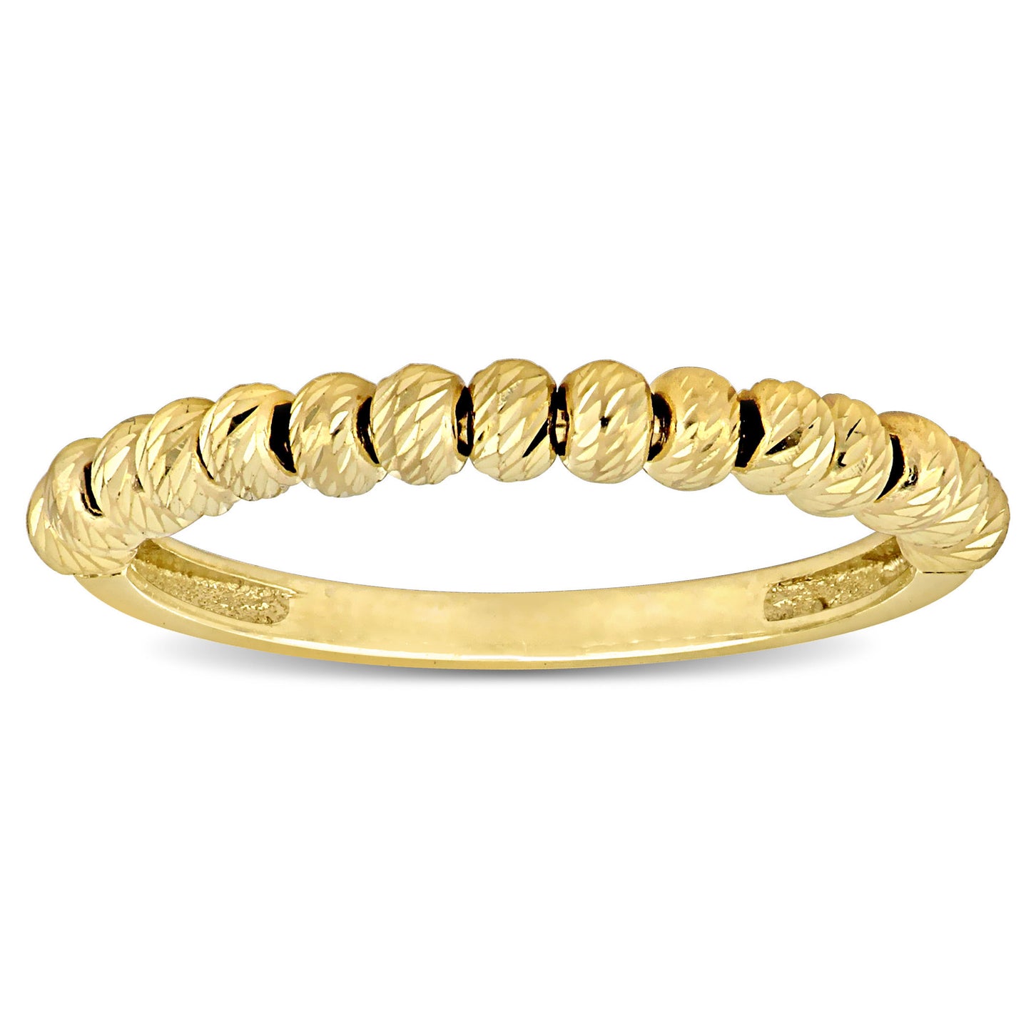 14k Yellow Gold beads Ring