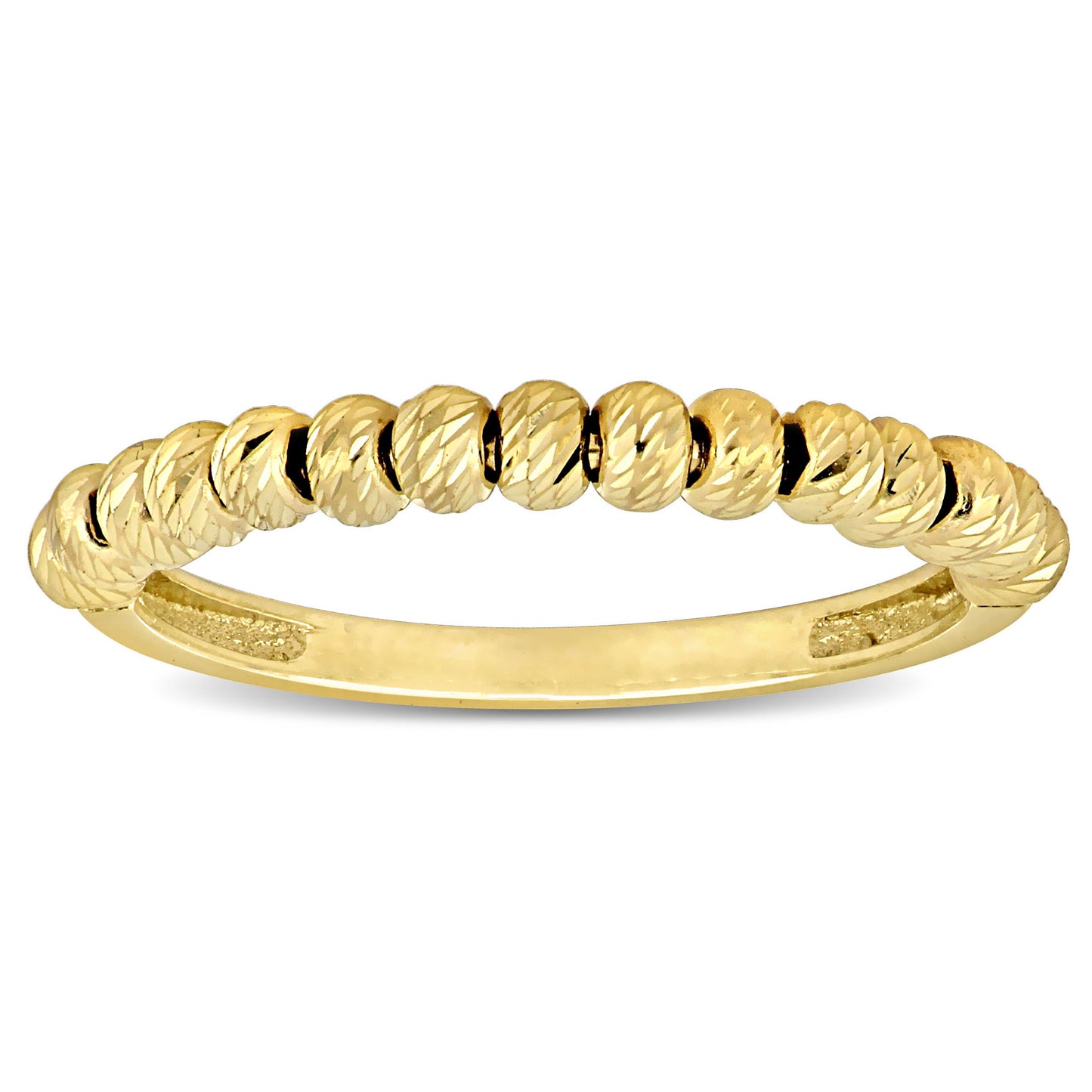 14k Yellow Gold beads Ring