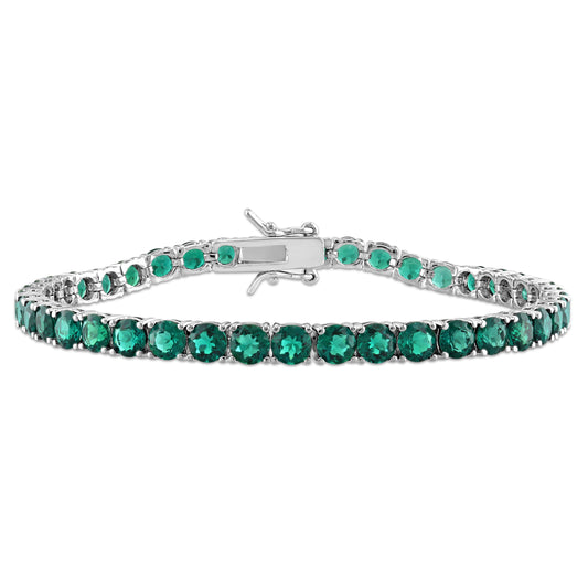 Created Emerald Tennis Bracelet