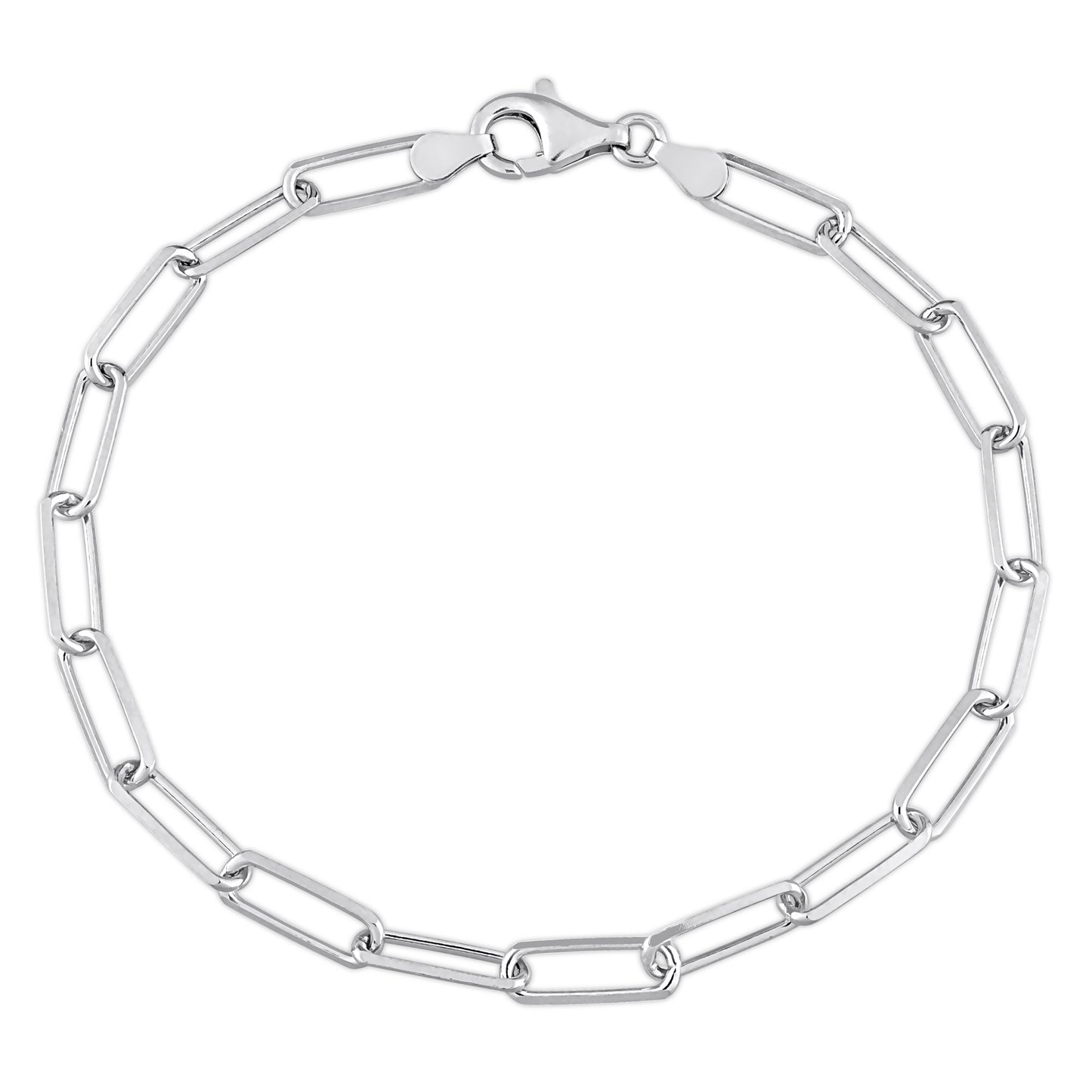 Men's 5MM Diamond cut paperclip bracelet