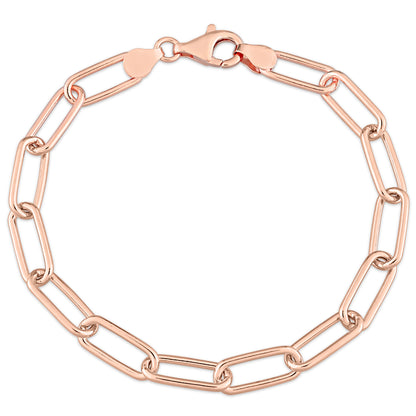 6MM Silver Paperclip Bracelet