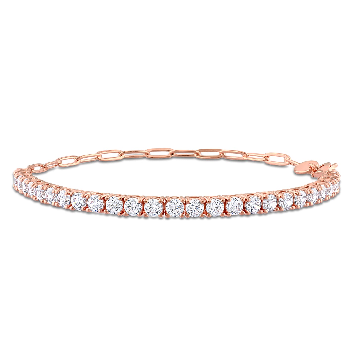 5 CT TGW Cubic Zirconia Bracelet Silver