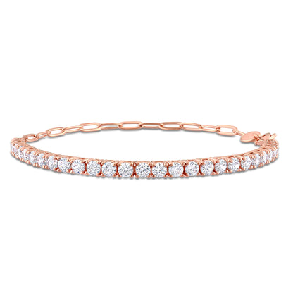5 CT TGW Cubic Zirconia Bracelet Silver