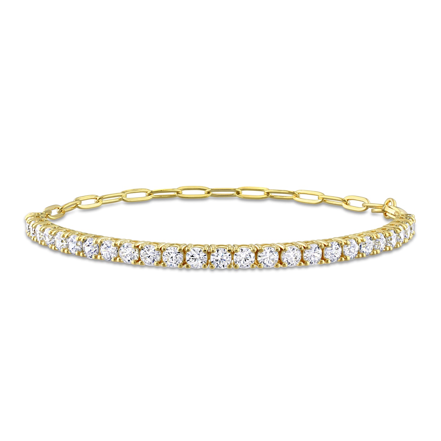 5 CT TGW Cubic Zirconia Bracelet Silver