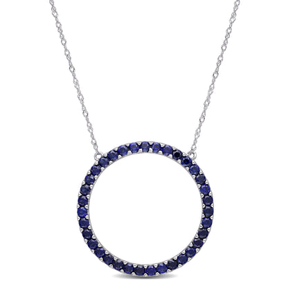 1 3/4 CT TGW Created Fashion Pendant With Chain 10k Gold