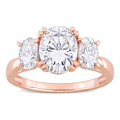 3 CT DEW Created Moissanite Engagement Ring 10k Gold