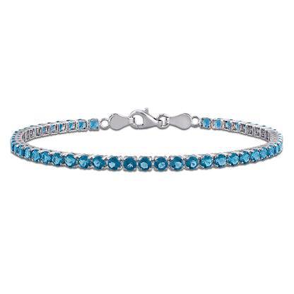 Blue Topaz Tennis Bracelet
