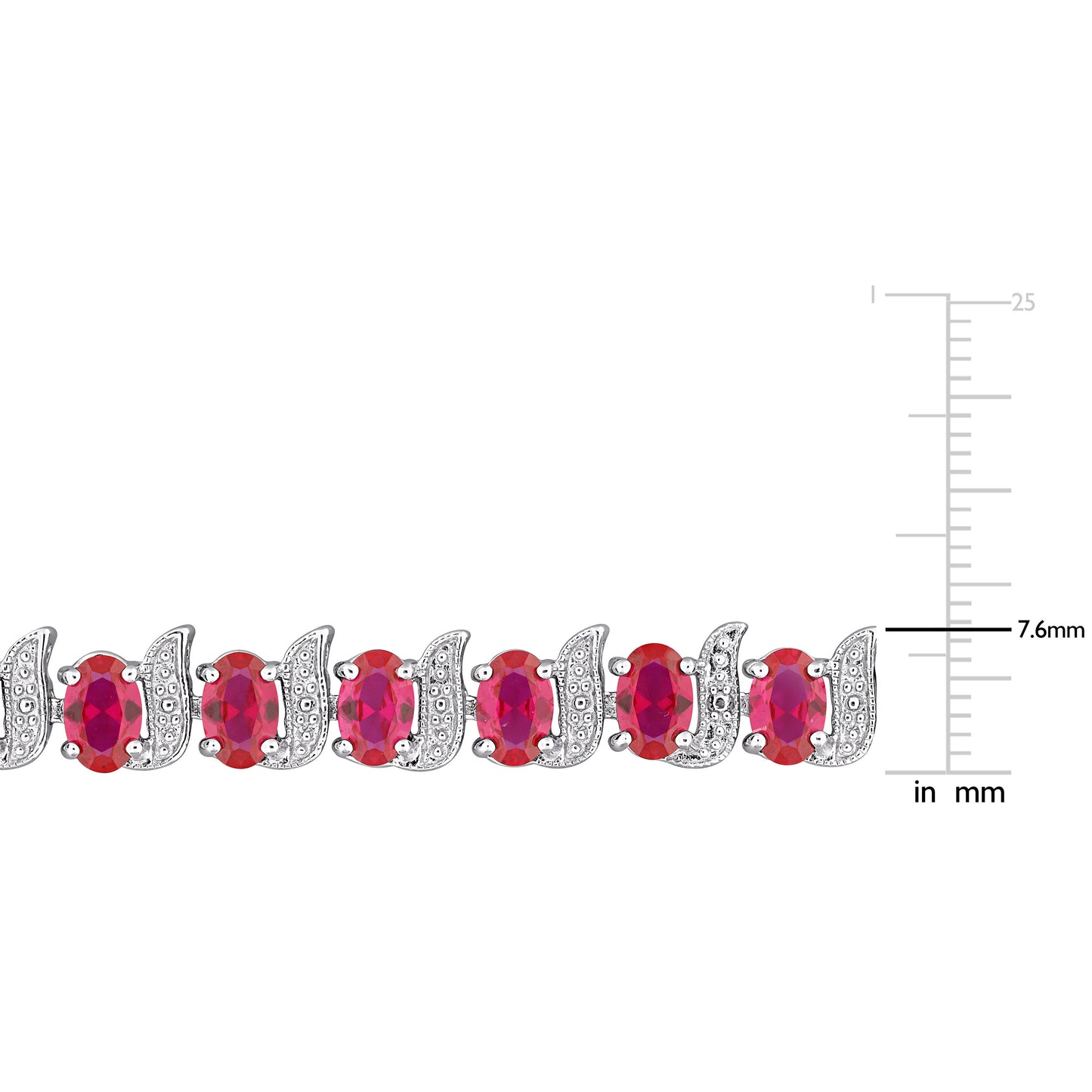 Created Ruby Tennis Bracelet