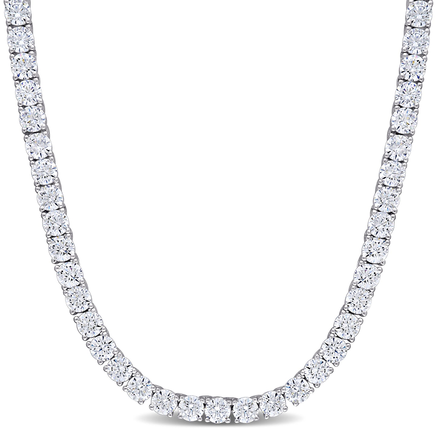 46.35 CT TGW Cubic Tennis Necklace