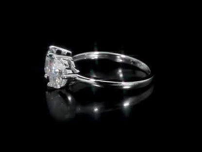 2 ct T.G.W Moissanite Heart and Octagon Ring