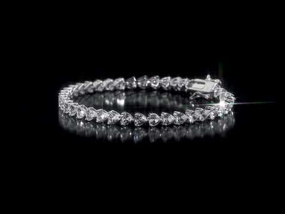 Heart Tennis Bracelet