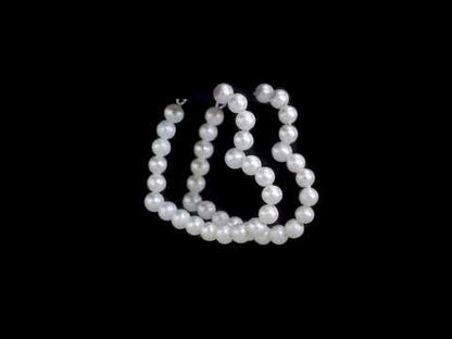 4.5 - 5 MM White Freshwater Cultured Pearl Fashion Post Earrings Silver
