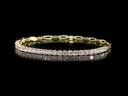 5 CT TGW Cubic Zirconia Bracelet Silver