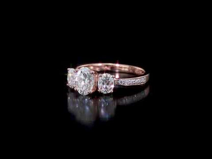 1 4/5 CT DEW Created Moissanite-White Fashion Ring 10k Gold