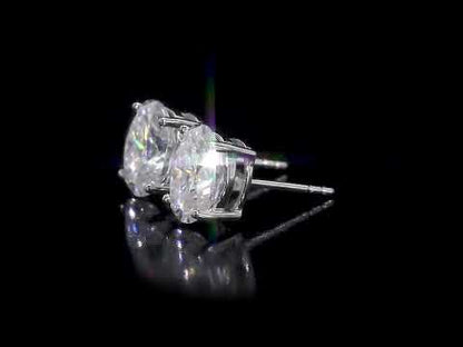 Moissanite 4 TGW Oval Studs