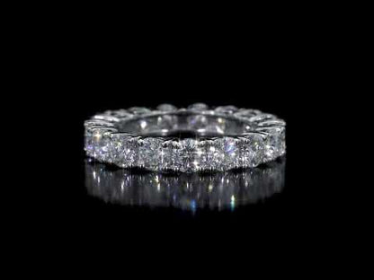 4 1/4 CT DEW Created Moissanite-White Fashion Ring 10k White Gold