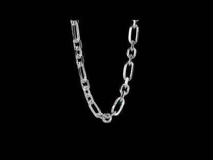 6MM Silver Figaro Necklace