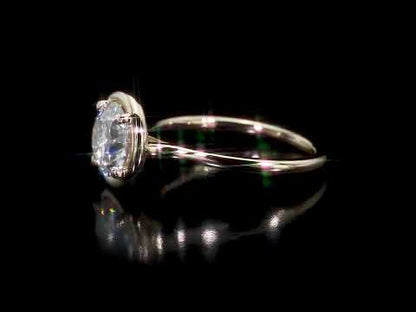 1 4/5 CT DEW Created Moissanite-White Fashion Ring 10k Yellow Gold