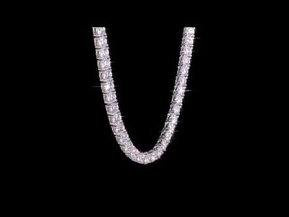 46.35 CT TGW Cubic Zirconia Tennis Necklace