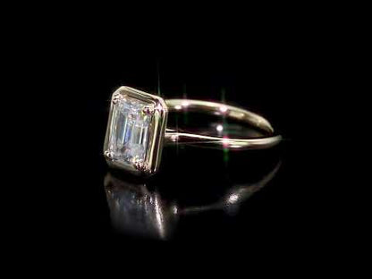 1 3/4 CT DEW Created Moissanite-White Fashion Ring 10k Yellow Gold