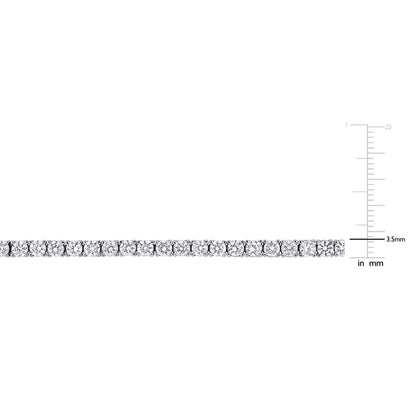 8.25 ct TGW Created White Sapphire Tennis Bracelet