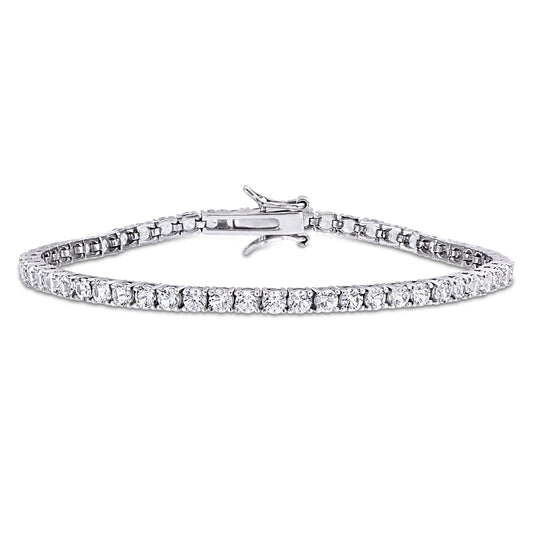 8.25 ct TGW Created White Sapphire Tennis Bracelet