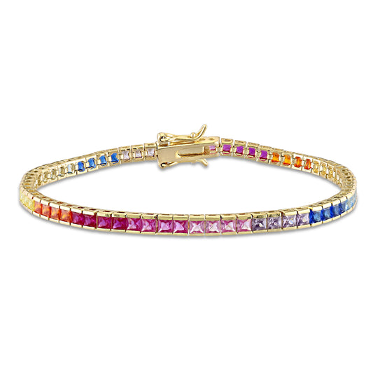 Multi Color Cubic Zirconia Tennis Bracelet