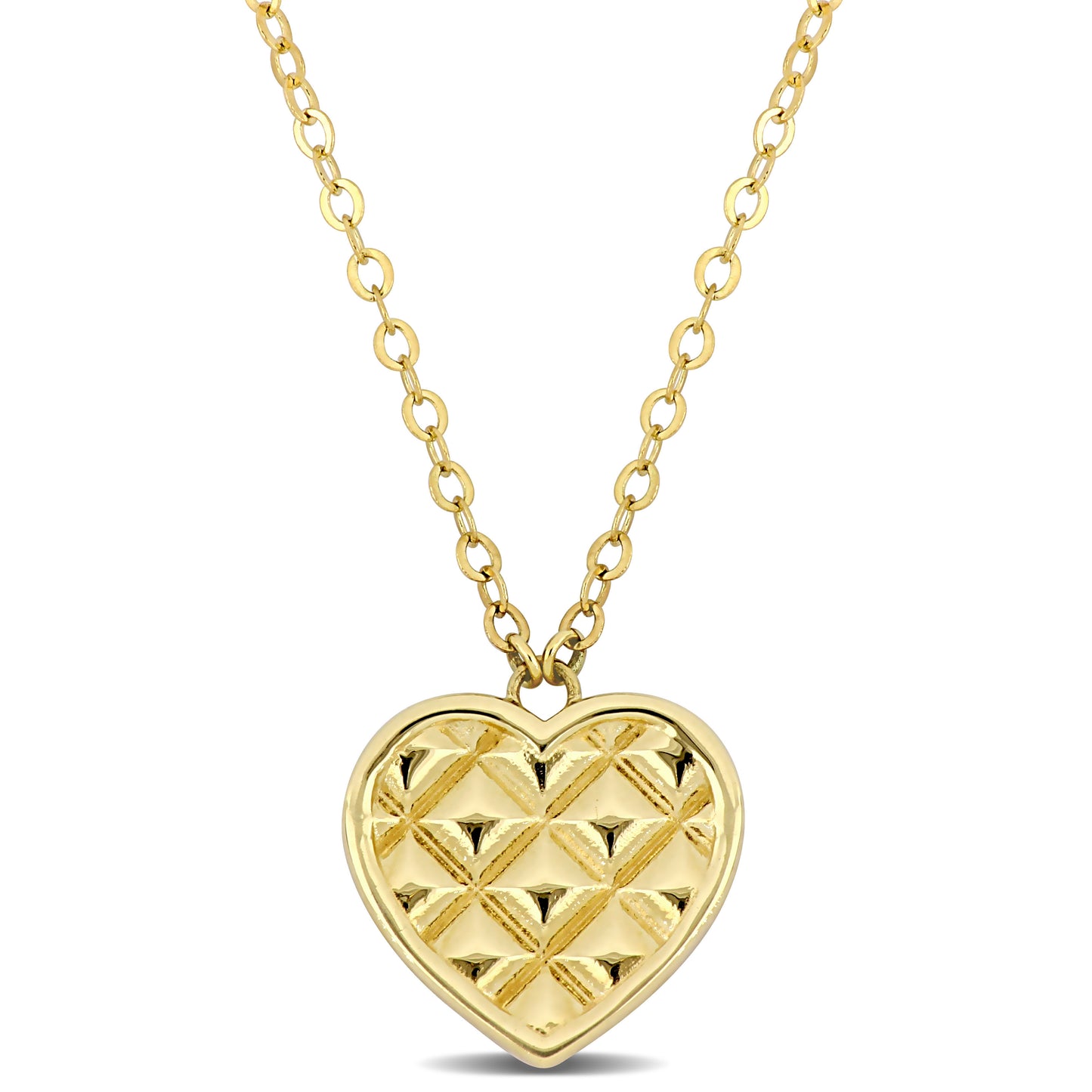 10k Yellow Gold Heart Necklace